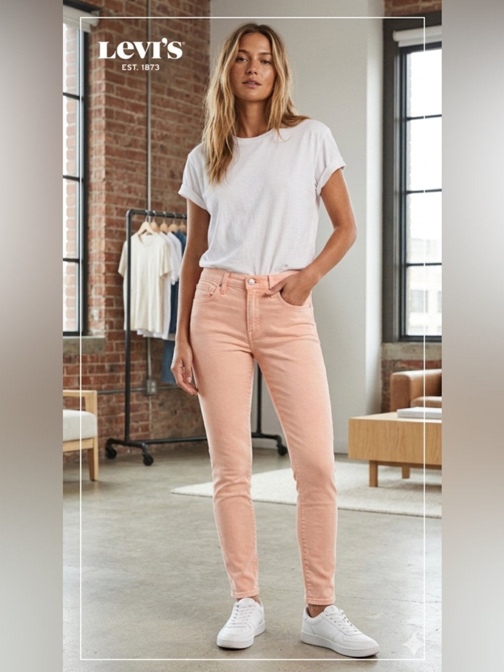 Levi's Women’s Soft Pink Skinny Jeans - 721